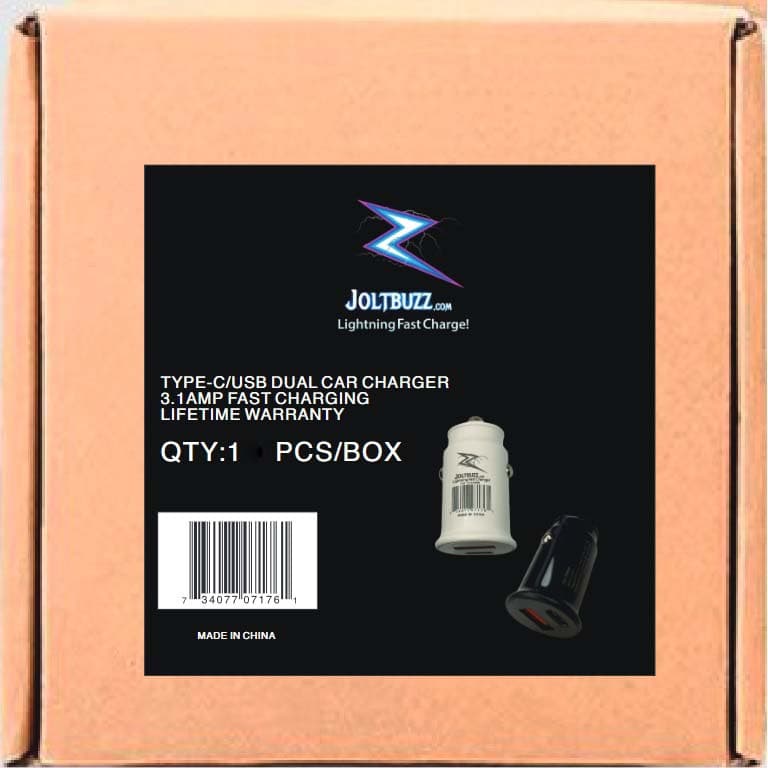 TYPE-C/USB DUAL CAR CHARGER